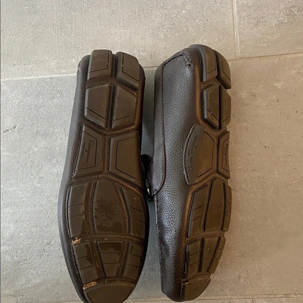 Salvatore Ferragamo Gancini driver ornament shoes Sz 10 - Picture 5 of 7